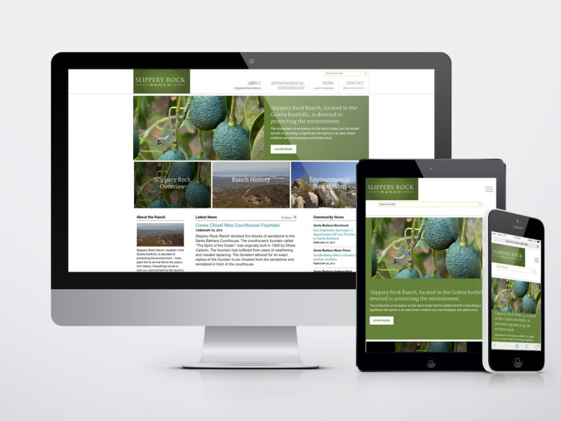 A Custom Website Design for a California Ranch