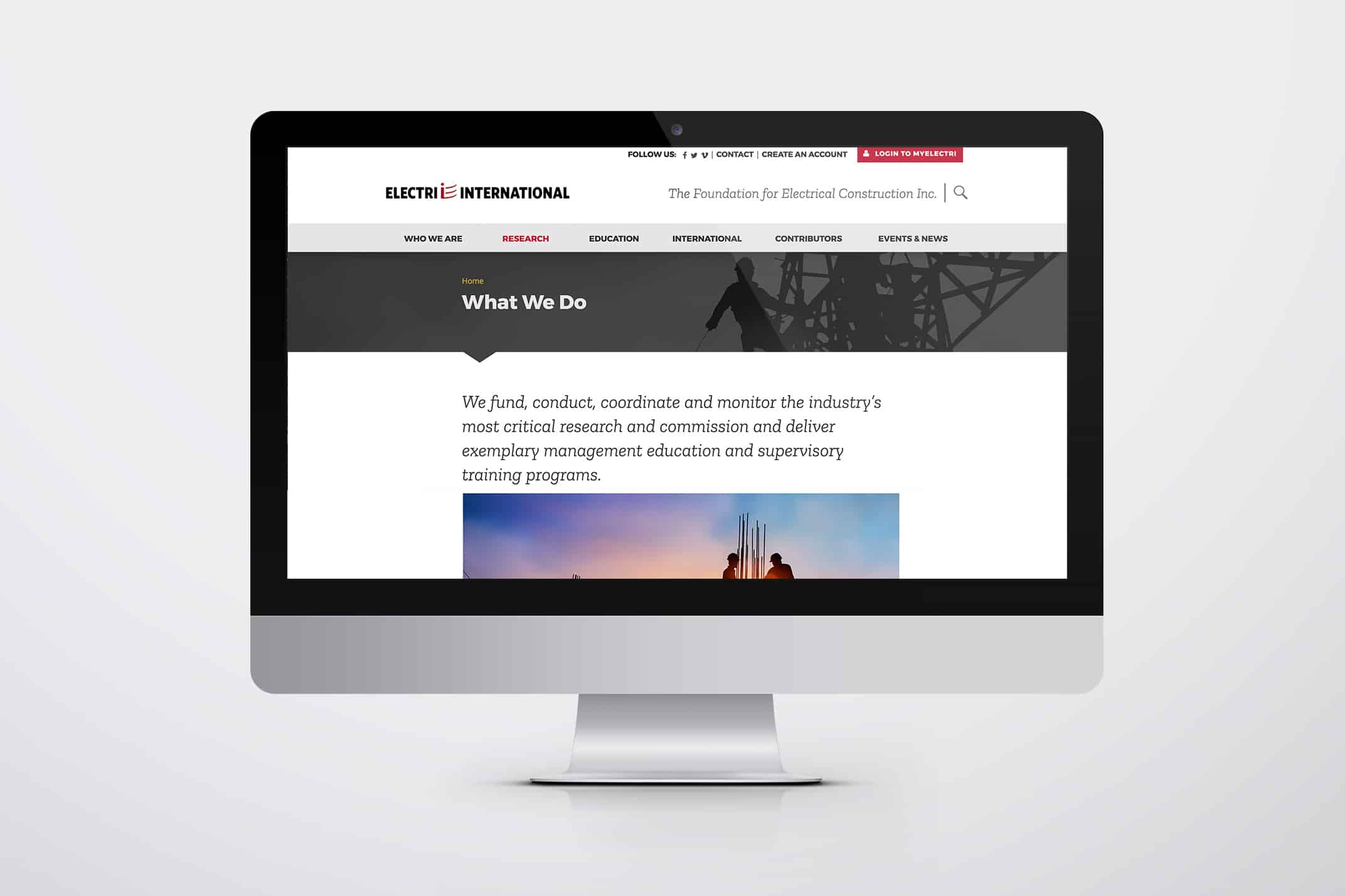ELECTRI website redesign by Wyndetryst