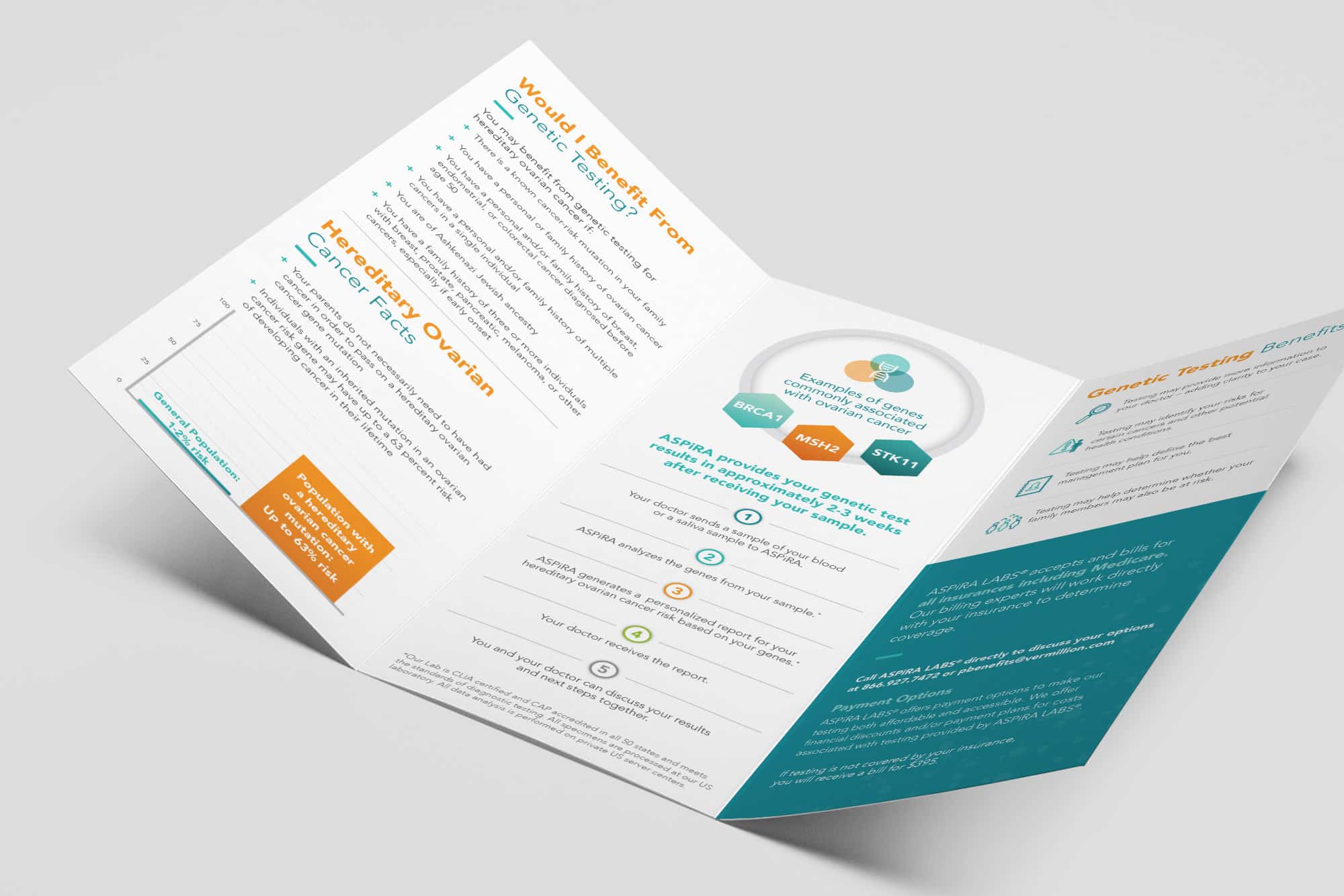 vermillion patient brochures - attention-grabbing healthcare brochure design