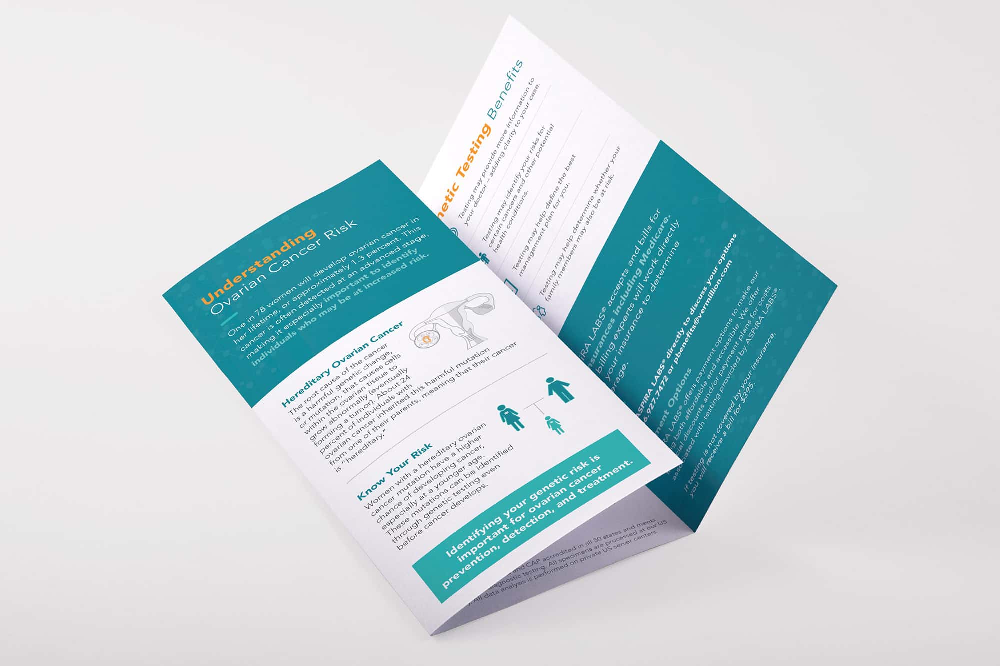 vermillion patient brochures - eye-catching healthcare brochure design