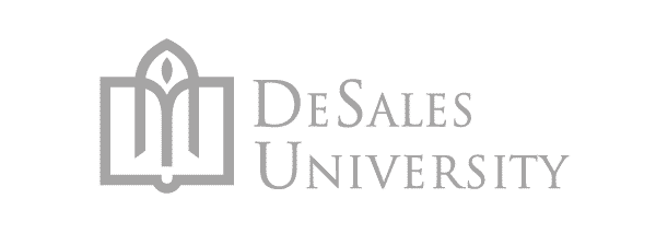 DeSales University logo gray