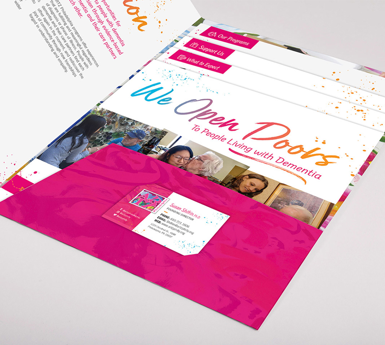 graphic design for non profit organizations - folder graphic design