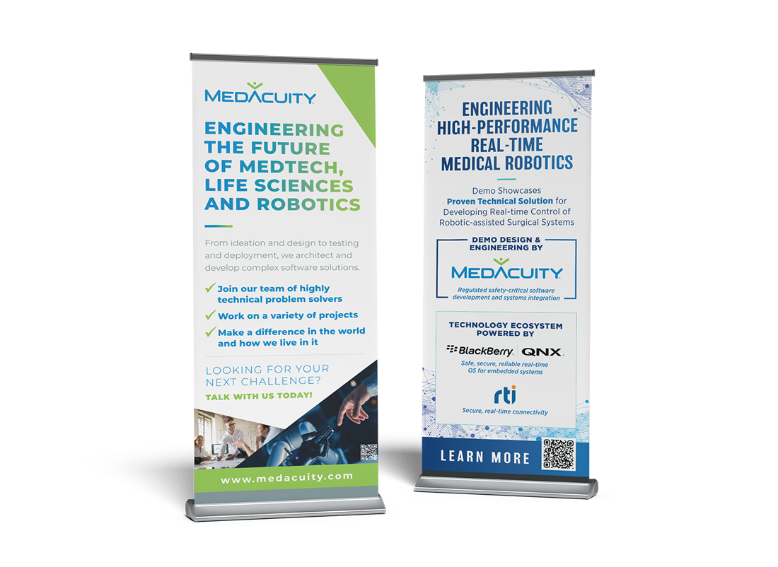 MedAcuity Pull Up Banners design