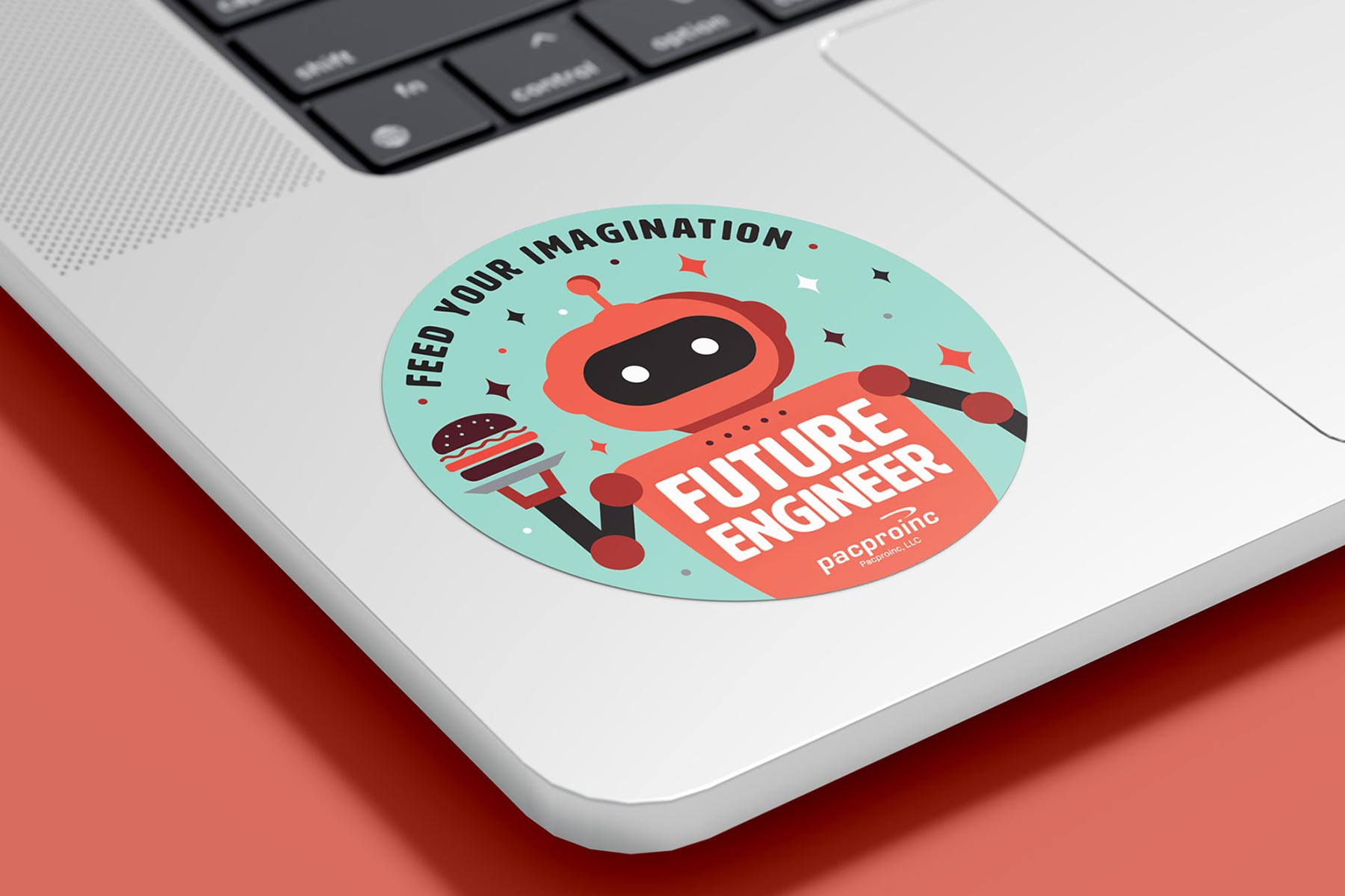 Pacproinc sticker mockup