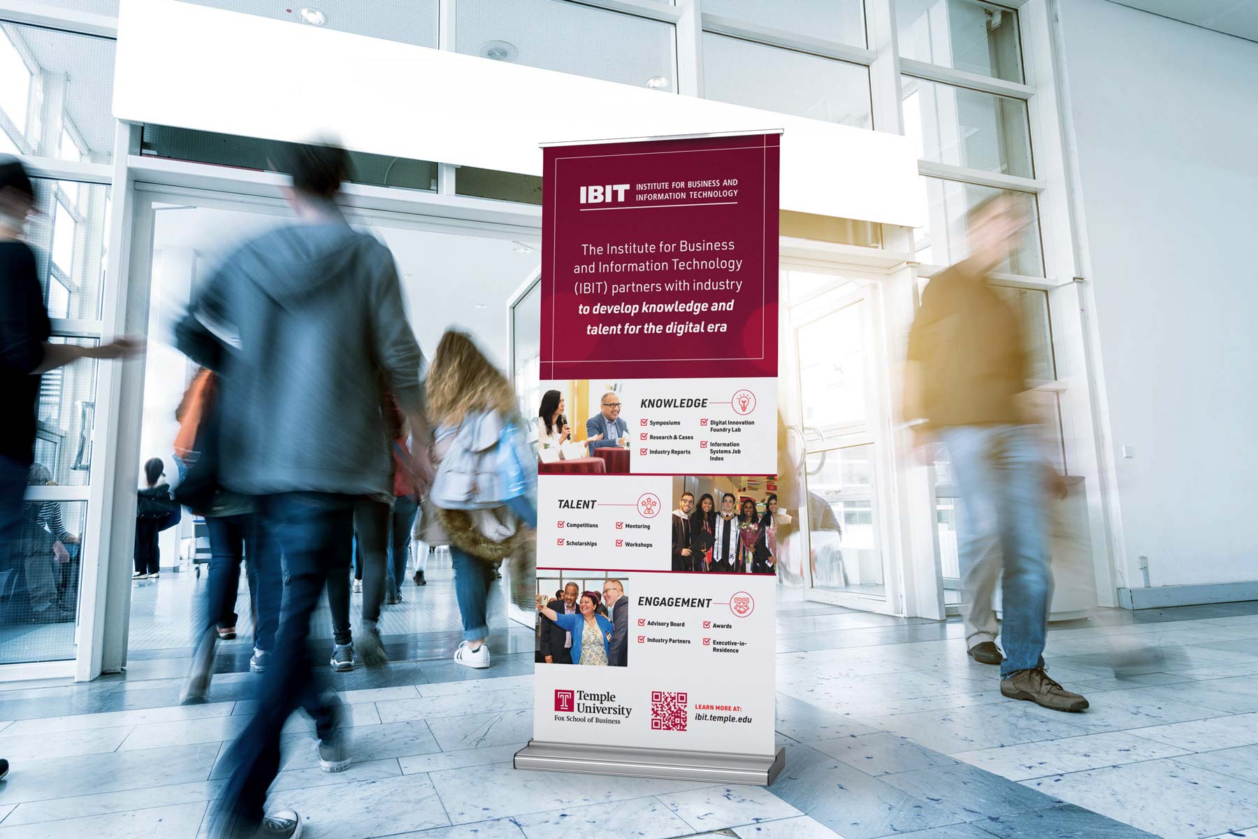 Temple pull up banner mockup