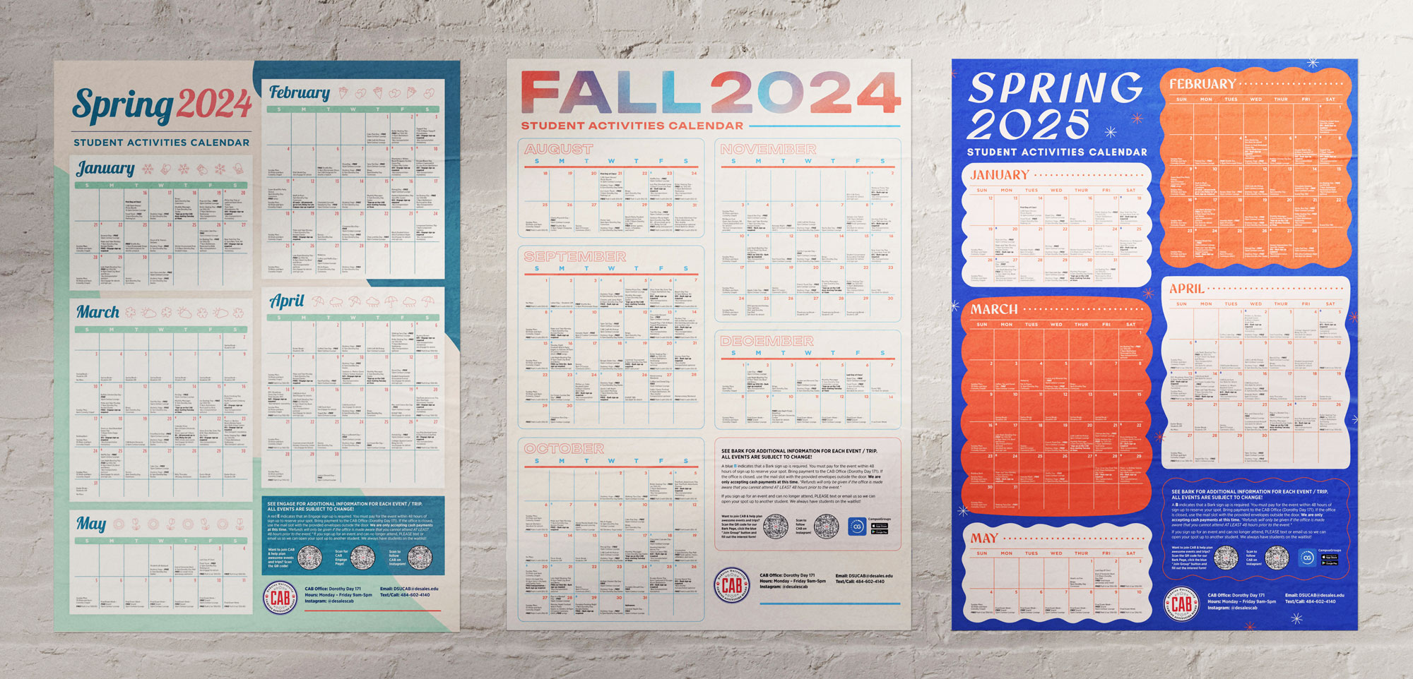desales university calendar designs