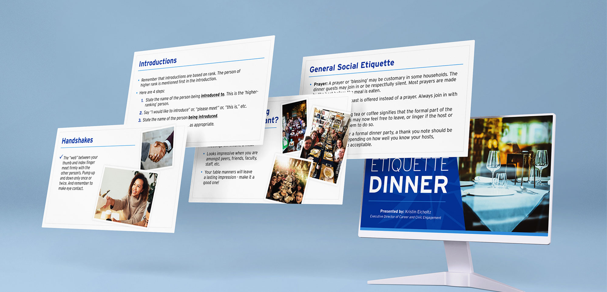 moravian powerpoint mockup