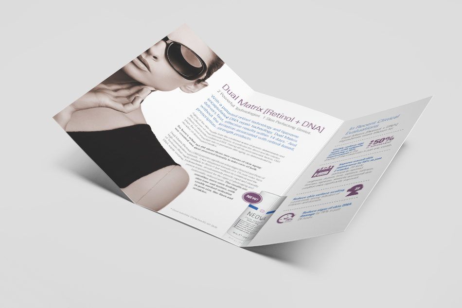 NEOVA Dermatology Graphic Design Patient Brochure